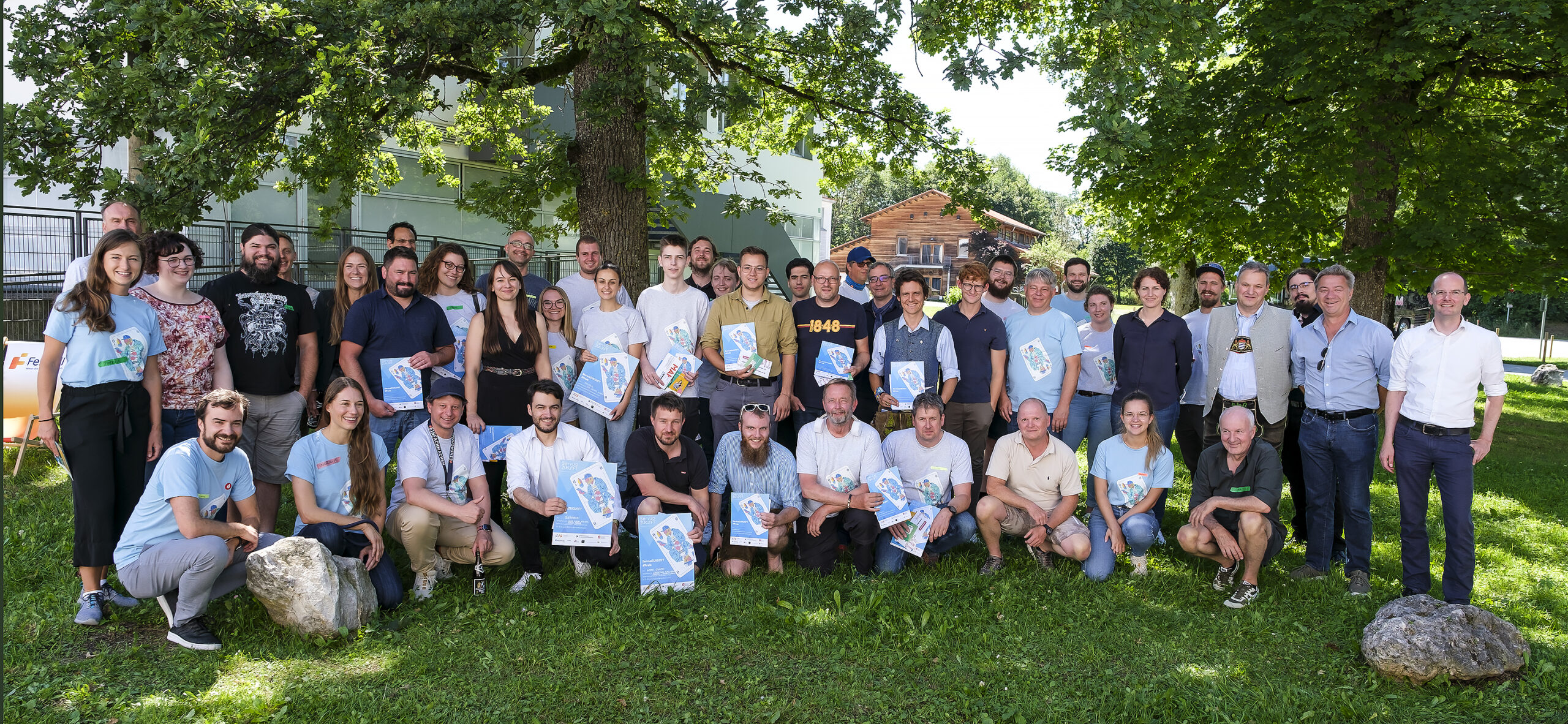 Die Teilnehmenden des ersten ServusZUKUNFT #Hackathons